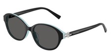 TIFFANY TF4263D 8055S4 Black On Tiffany Blue Dark Grey 54 mm Women's Sunglasses