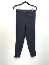 Dafna Riding Pants Black Breeches Equestrian Horseback Patches Size 28