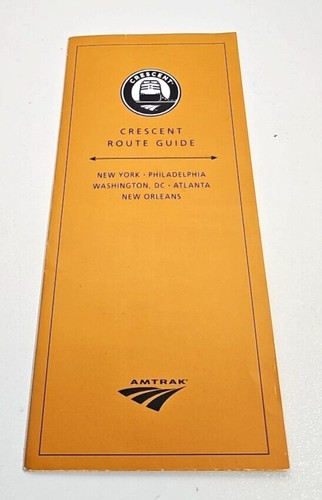 2009 AMTRAK CRESCENT ROUTE National Passenger Rail Multi Page Brochure