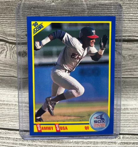 1990 Score - #558 Sammy Sosa  *WRONG DOB ERROR**NM- Fast Ship
