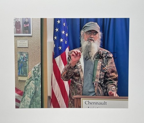 Si Robertson Authentic Hand Signed 8x10 Photo Autograph, Duck Dynasty