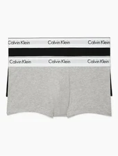 Calvin Klein Men's NB1541-997 Modern Cotton Stretch 2-Pack Low Rise Trunks  XL