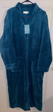 NWT Alexander Del Rossa Women's Turquoise Robe L/XL