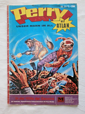 Perry unser Mann im All  Nr. 9 , 1969, Zustand 2 , vollständig , Gebrauchsspuren