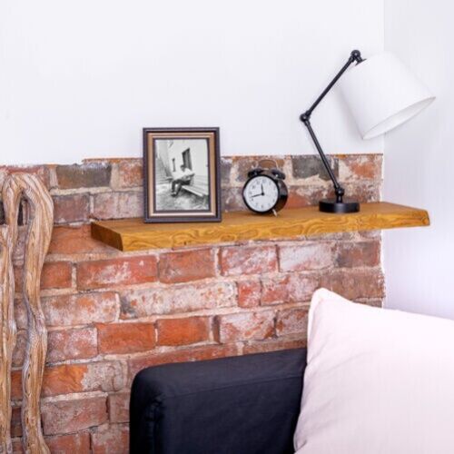 Lamo Estante de Pared Madera Maciza Baumkante Estante de Madera Placa de Madera - Imagen 5 de 12