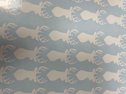 24 REINDEER HEAD SHAPE WINE GLASS/ ENVELOPE VINYL STICKERS / DECAL CHRISTMAS A1 - Picture 12 of 12