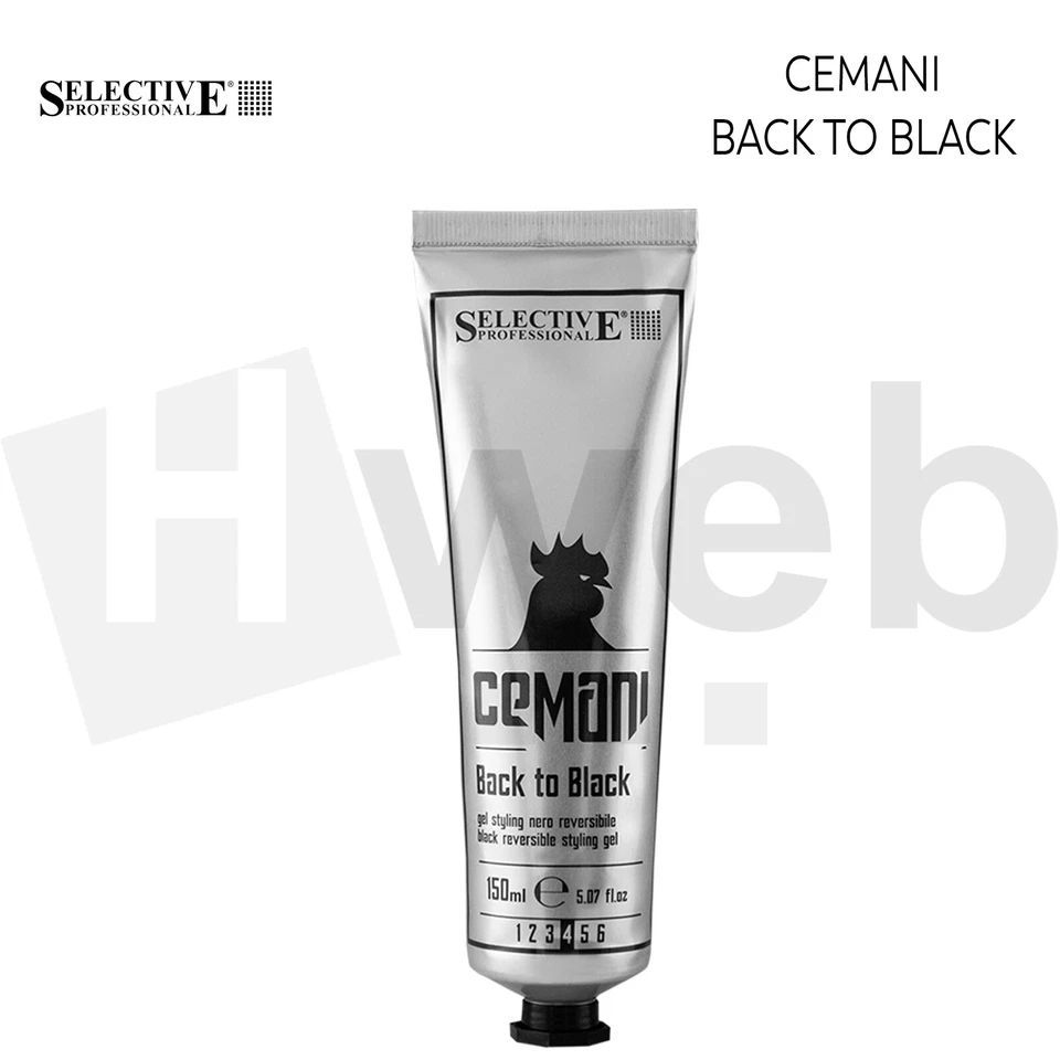 Selective professional Cemani Back to black gel nero styling gel capelli 150ml