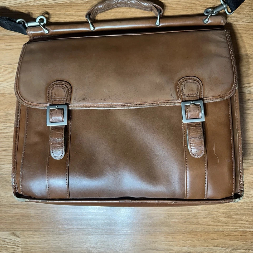 McKlein EE. UU. Cuero Mensajero Bolso Cartera Laptop Maletín Correa para el Hombro Foto 3 de 4