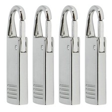 4-Pack Heavy Duty Zipper Pull Replacement for Luggage Jackets Bags Backpack
