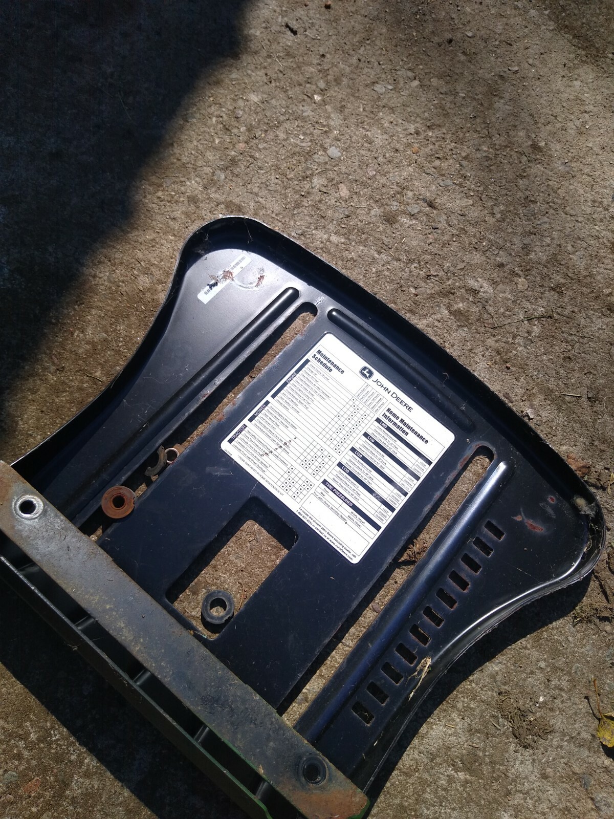 John Deere l100 seat bracket eBay