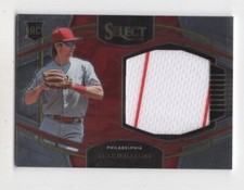 2022 SELECT HORIZONTAL ROOKIE JUMBO SWATCH LUKE WILLIAMS PHILADELPHIA PHILLIES
