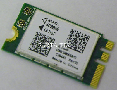 New Atheros Wireless PCIe NGFF Card Toshiba OEM P/N G86C0006S810