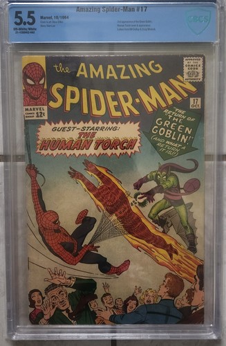 AMAZING SPIDER-MAN #17 1963 CBCS 5.5 ~ 2nd Appearance Green Goblin