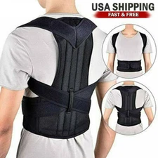 Posture Corrector Back Shoulder Support Brace Belt Therapy Adjust Men Women Kids