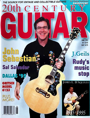 20th Century Guitar Magazine June 1995 John Sebastian James D'Aquisto 1935-1995