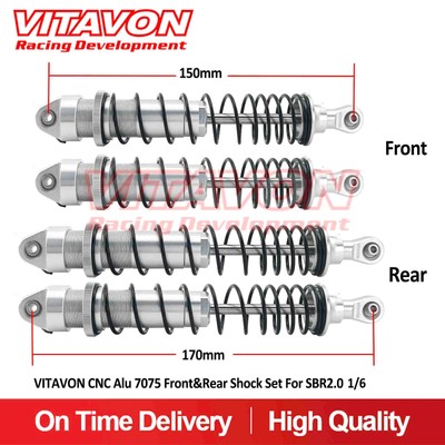 VITAVON CNC Alu 7075 Front&Rear Shock Set For Losi SBR2.0 1/6