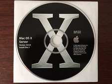 Apple Mac OS X Server 10.3 with unlimited clients key, Original 4 CD set w/Docs