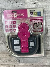 We R Memory Keepers Lucky 8 Pink Floral Burst Die- Cut Punch New In Package