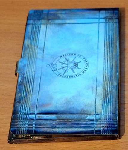 Silver Plated Card Holder - Dutch Military Intelligence and Security Service - Picture 3 of 4