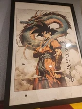 Anime fighter Goku Art Poster Canvas Wall Art Home Decor