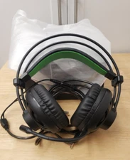 Fosmon Green LED Wired Gaming Headset w/ High Sensitive Mic For Xbox/PS/Nintendo