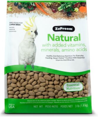 ZuPreem Natural Blend Bird Food for Large Parrot