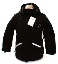 Hurley Black Flurry Snow Jacket Water Wind Resistant Hooded Women's Size Large L