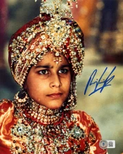 RAJ SINGH SIGNED 8x10 PHOTO MAHARAJA INDIANA JONES TEMPLE OF DOOM BECKETT BAS