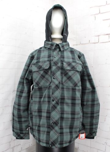 686 Woodland Insulated Snowboard Jacket, Men's Large, Cypress Green Plaid New - Picture 1 of 5