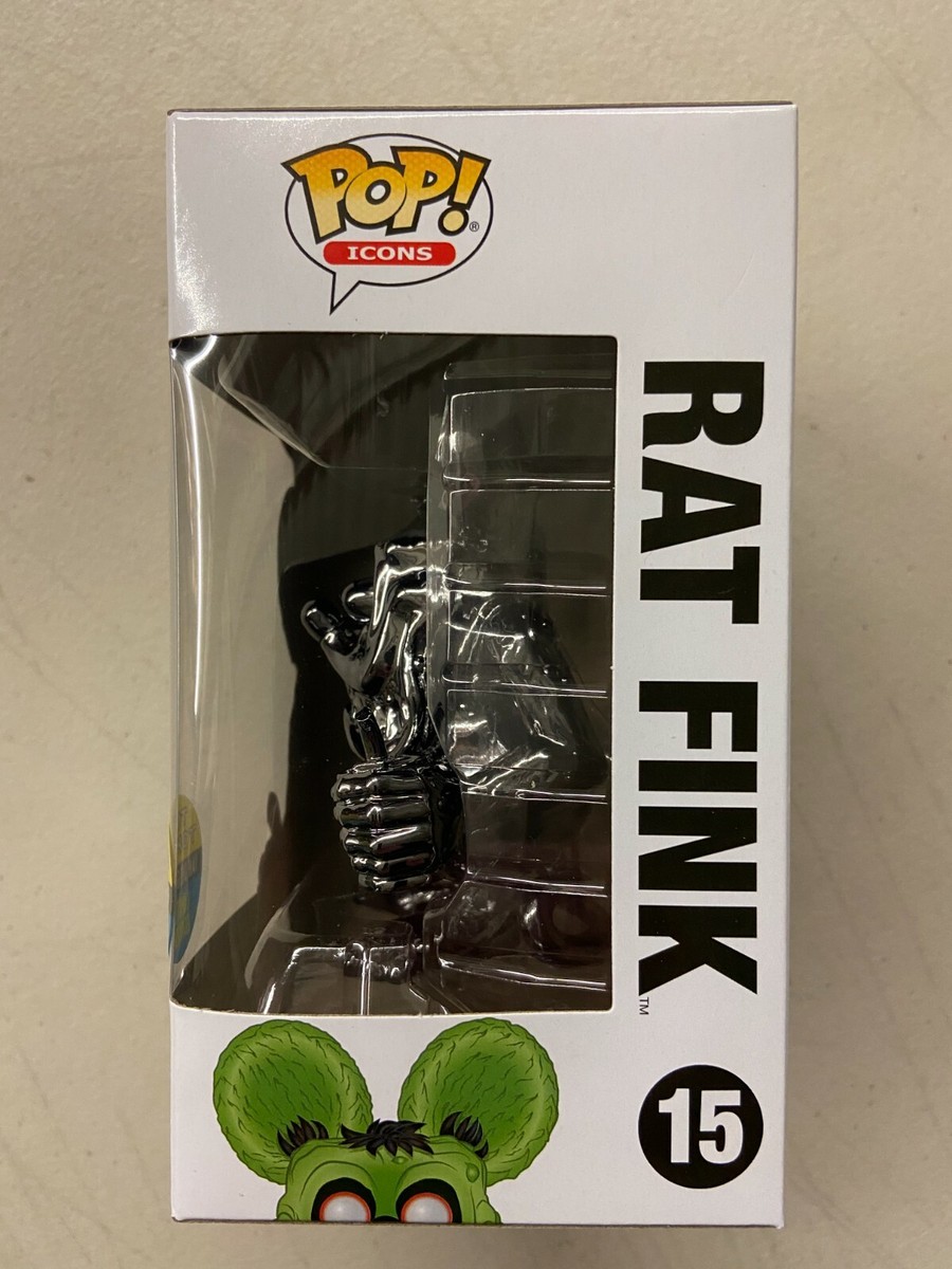 Funko Pop Icons Rat Fink Black Chrome 2019 SDCC Comic Con
