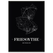 JUNIWORDS Stadtposter, Friesoythe, Schwarz, K...