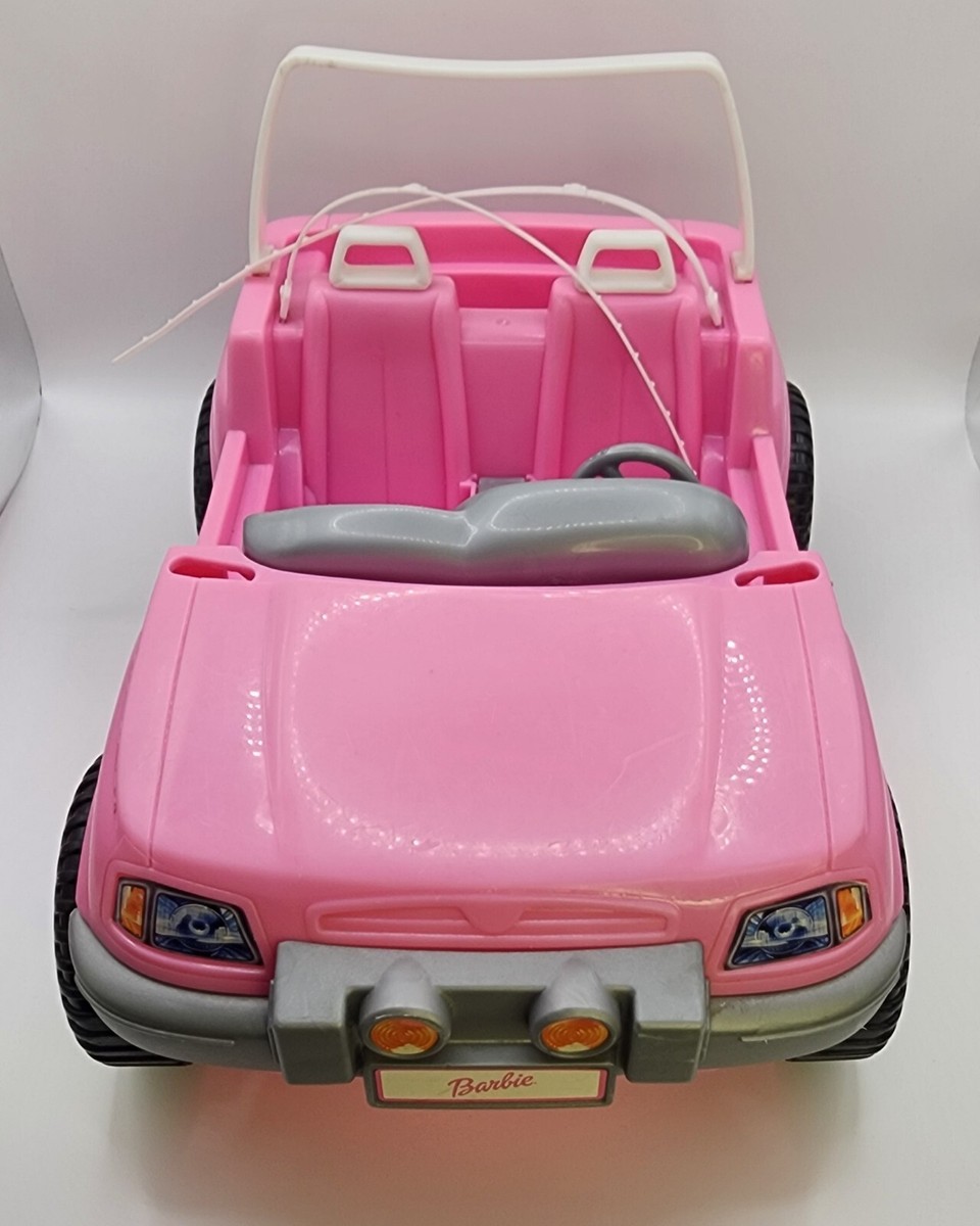 2001 Mattel Barbie Jeep Wrangler - Pink Beach Cruiser - Vintage | eBay
