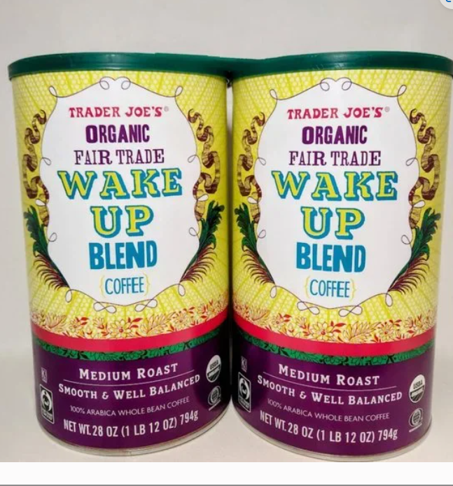 TWO Packs Trader Joe's Organic Fair Trade Wake Up Blend Coffee 28 oz Each eBay