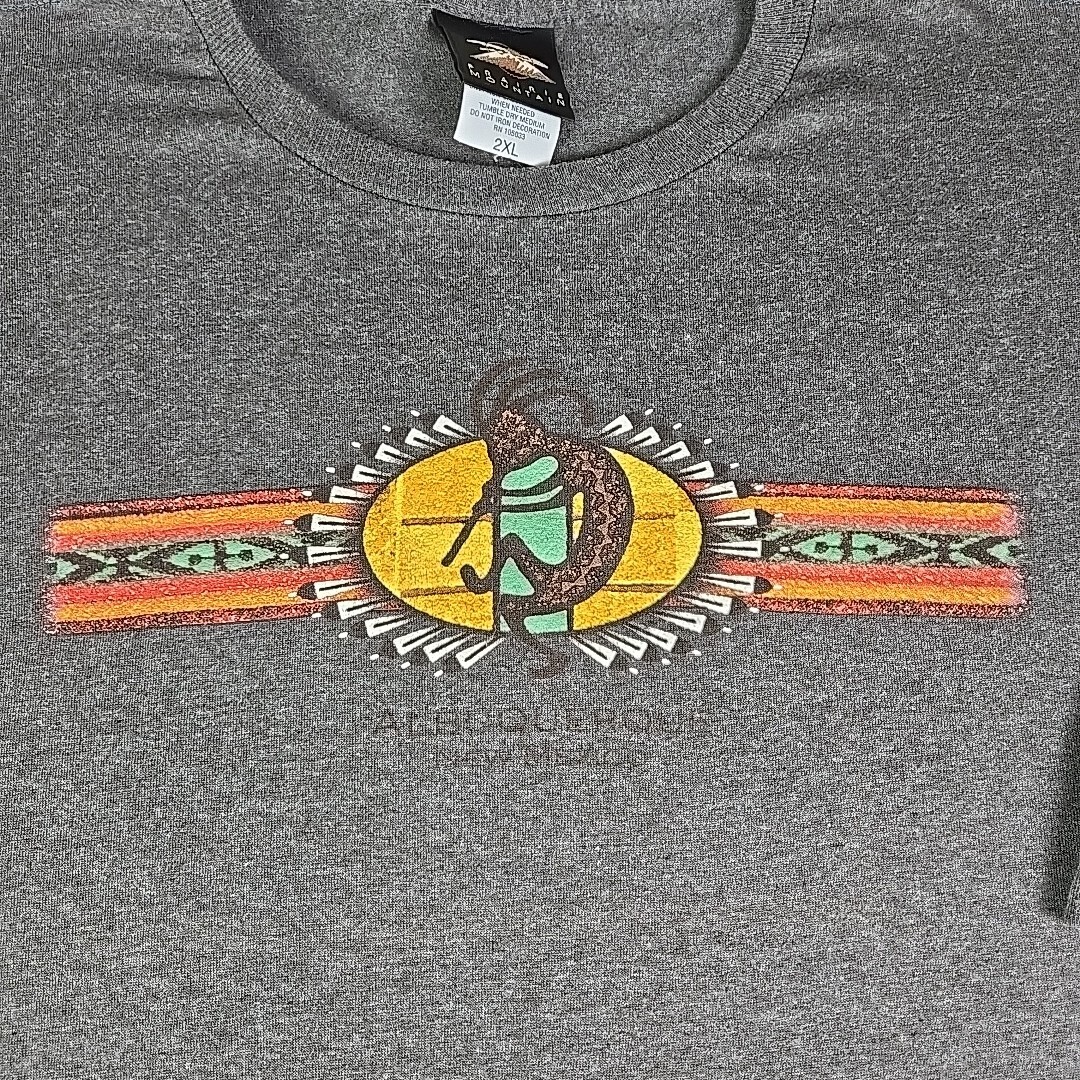 Vtg Prairie Mountain Albuquerque, New Mexico T-Shirt Mens 2XL Gray 