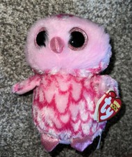 Ty Beanie Boo’s PINKY the Pink Owl (6 inch)