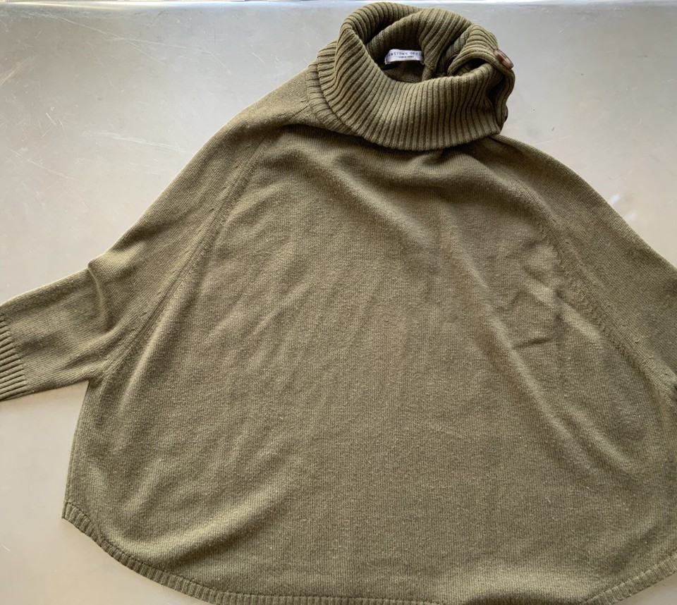 Johnstone Of Elgin Wool Cashmere Silk Poncho Jumper eBay