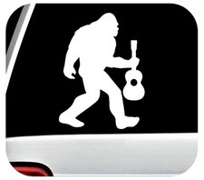 Bigfoot Sasquatch Ukulele Uke Decal Sticker Hiker hiking camper camping  B1141