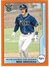 2021 Topps Big League Orange #294 Mike Brosseau HL Tampa Bay Rays