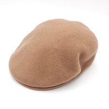 Kangol Mens Medium Beige Tan Golf Beret Wool Hat Newsboy Cap Made In England