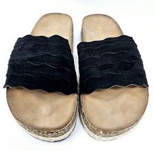 Nature Breeze Regain-15 Black Sandals US 9M Rope New In Box with Defects