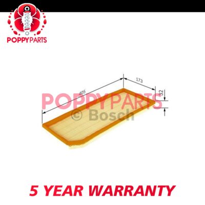 Fits Audi A3 VW Golf Scirocco Seat Leon 1.8 2.0 Air Filter Poppy 06F133843B