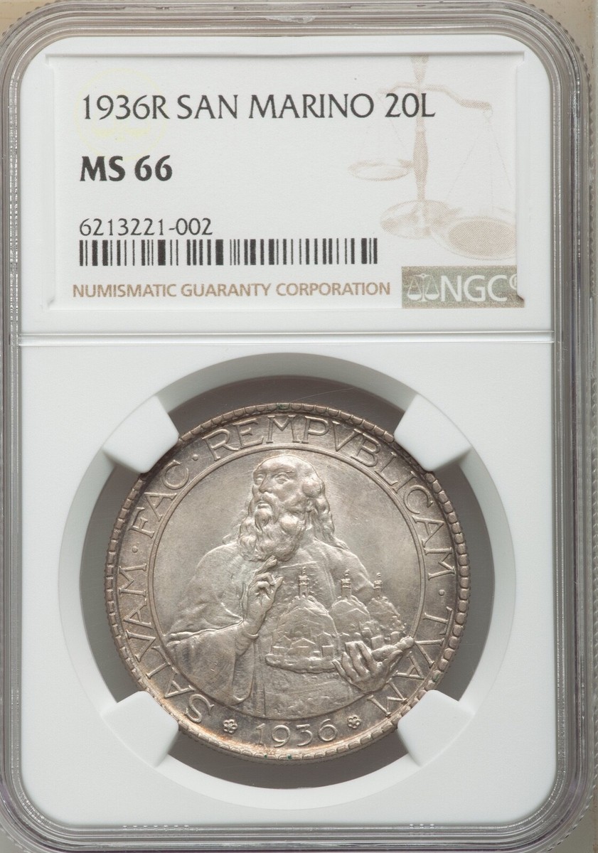 高鑑定　1887年 イタリア リラ PCGS MS63 1887年 イタリア リラ PCGS MS63 高鑑定 1887年 イタリア リラ