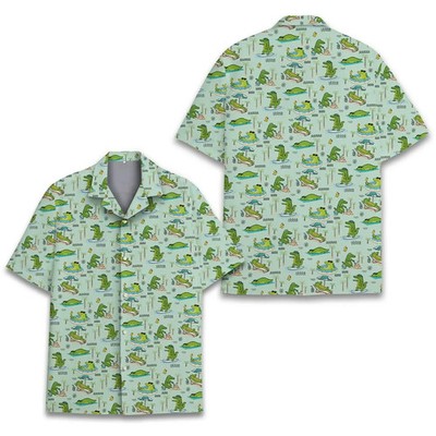 Tropical Alligator - 3D Print Hawaiian Shirt - Adults & Youth