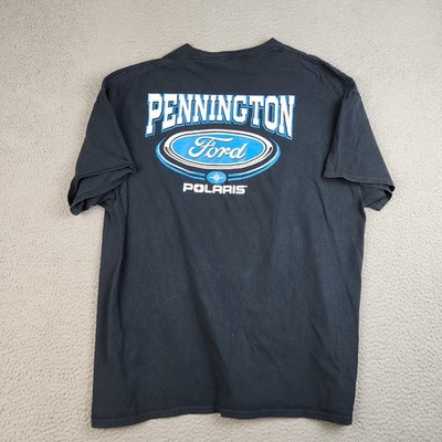 Pennington Ford Polaris Newton IL Shirt Men's 2XL Blue Double Sided Workwear Tee