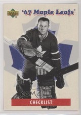 2006-07 Upper Deck 1967 Toronto Maple Leafs Box Set Johnny Bower #30 HOF 0a6