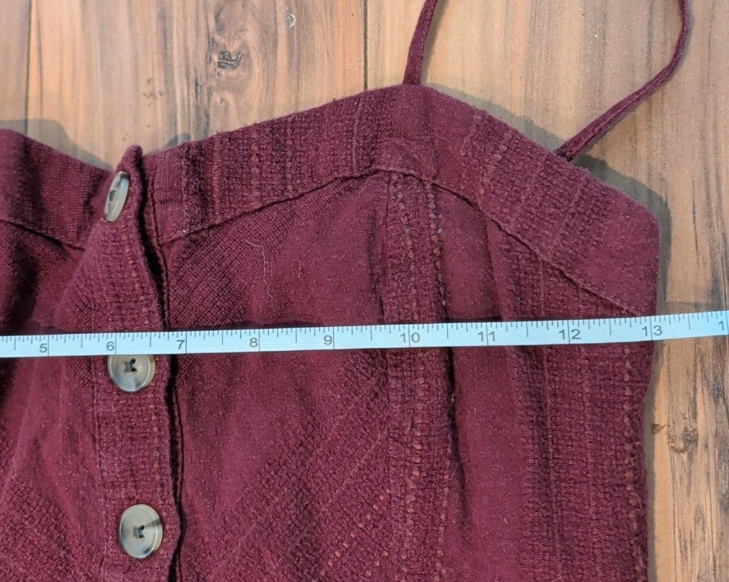 Universal Thread Maroon Button Front Pockets Spag… - image 11