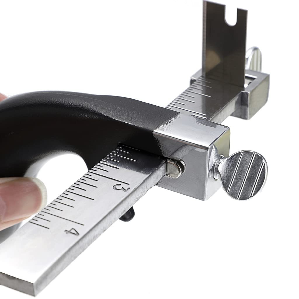 Leather Cutting Tool Leather Strap Cutter with Aluminium Handle, Leather Stri...