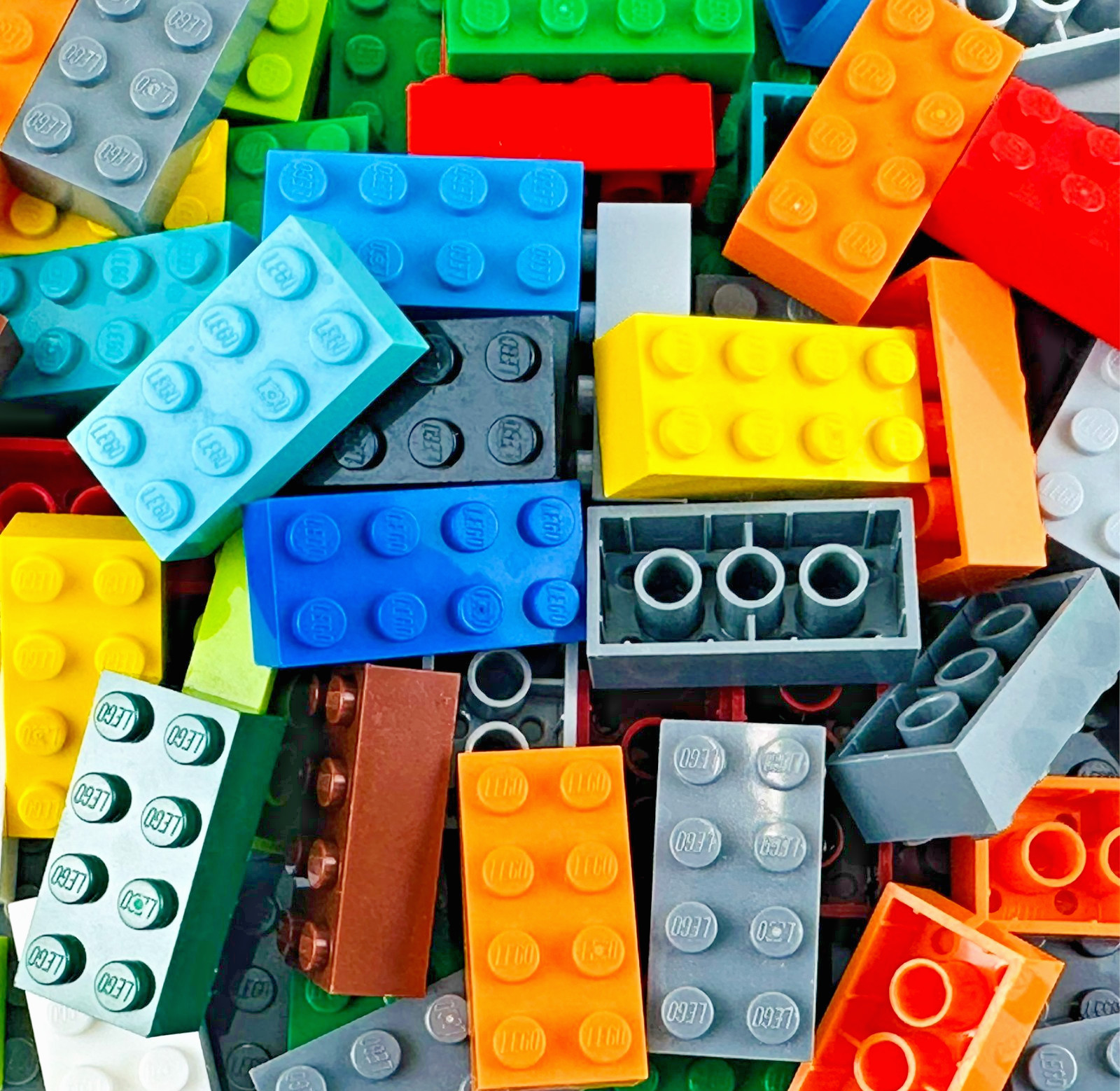 100 LEGO 2x4 Bricks - Mixed Colors Bulk Lot Random - Buy Mor