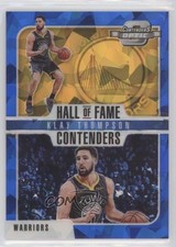 2018 Contenders Optic Hall of Fame Blue Cracked Ice Prizm Klay Thompson #16 6yn
