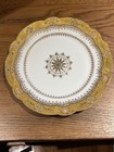 Antique French Porcelain Plate J.E. Caldwell & Co. Gold Gilt Floral Border 10" — photo 1